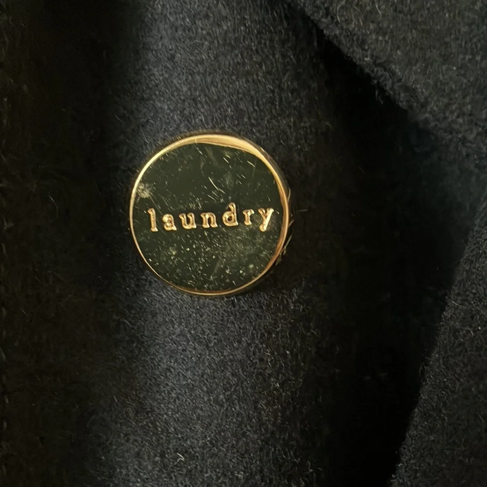 Laundry by Shelli Segal wool coat in dark navy - Picture 4 of 10